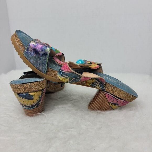 L'Artiste by Spring Step, Rossie  ROSSIE Leather Sandals Shoes Size 7.5 - Picture 7 of 9